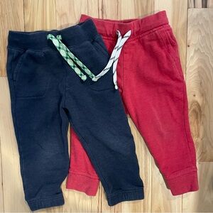 Crewcuts Red and Black Kids Joggers